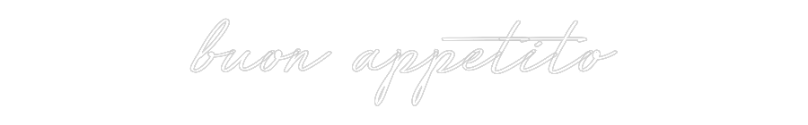 Individuelles Neon: buon appetito