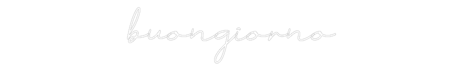 Individuelles Neon: buongiorno