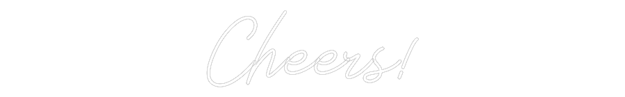 Individuelles Neon: Cheers!