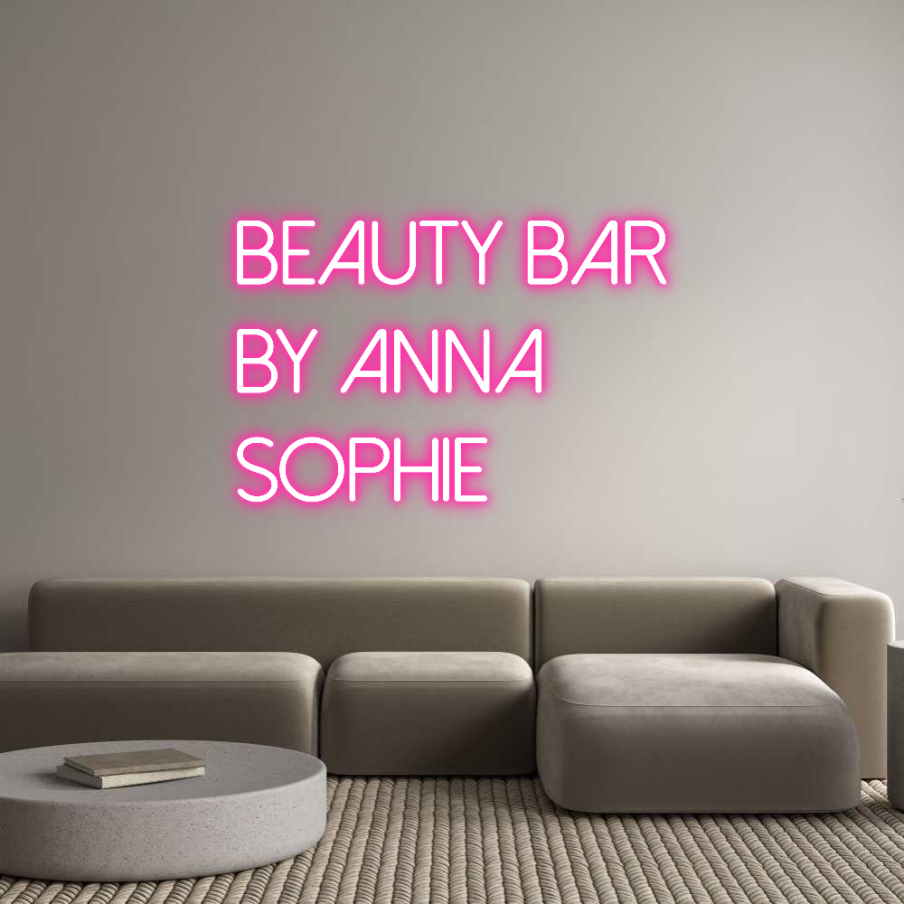 Individuelles Neon: Beauty Bar
b...