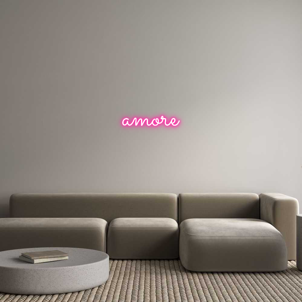 Individuelles Neon: amore