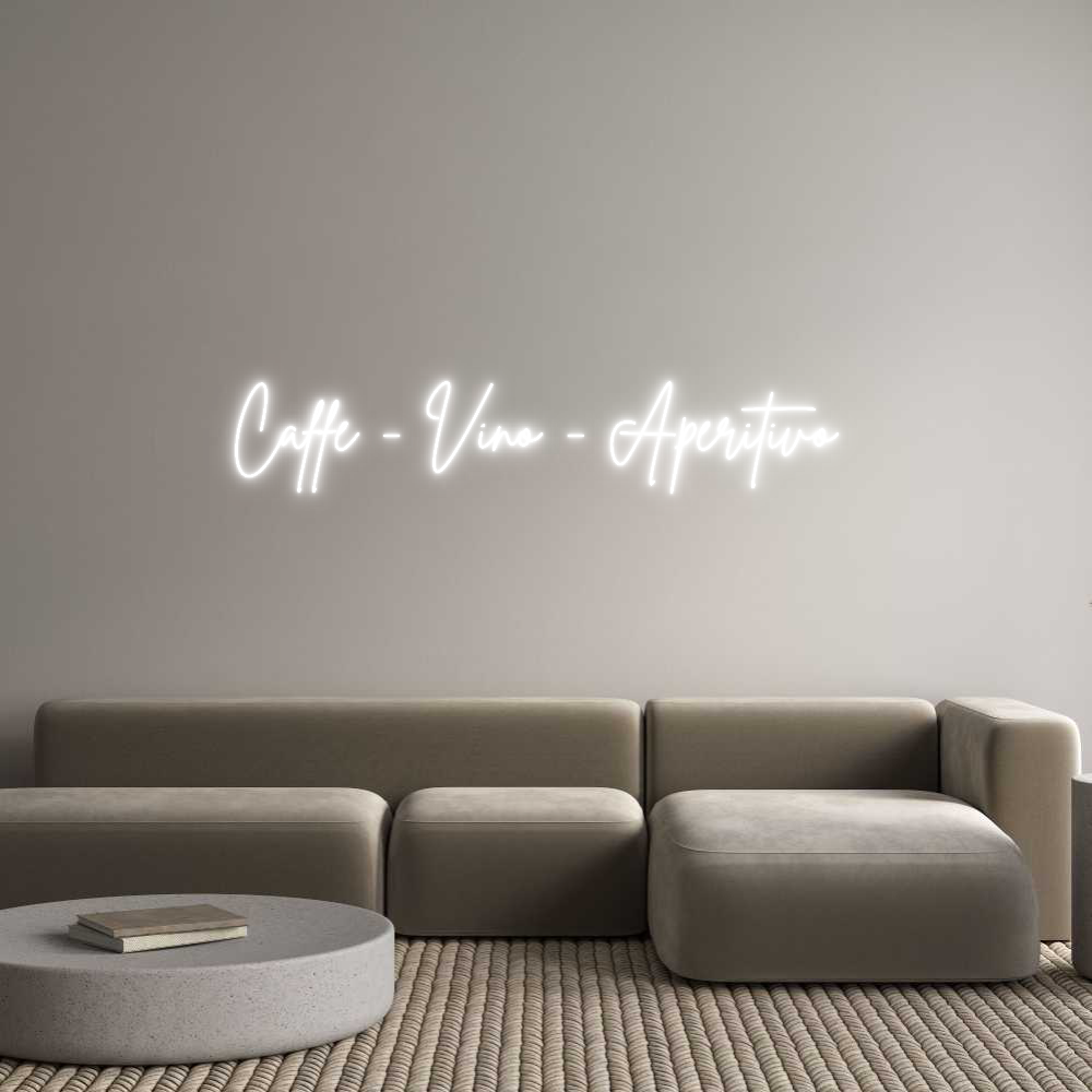Individuelles Neon: Caffè - Vino ...