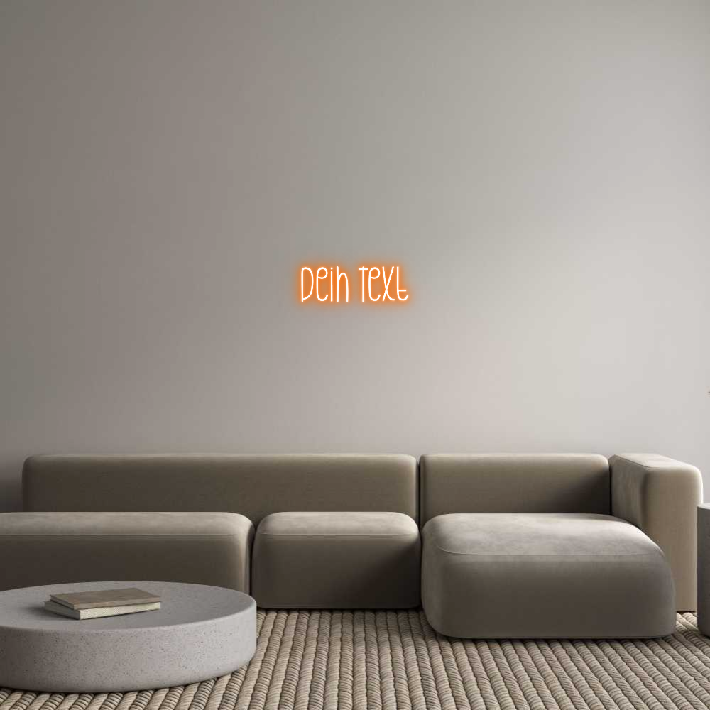 Individuelles Neon: Dein Text