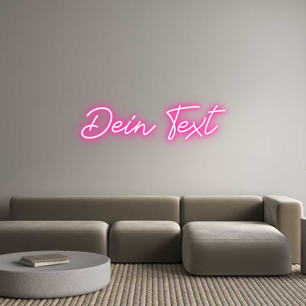 Individuelles Neon: Dein Text