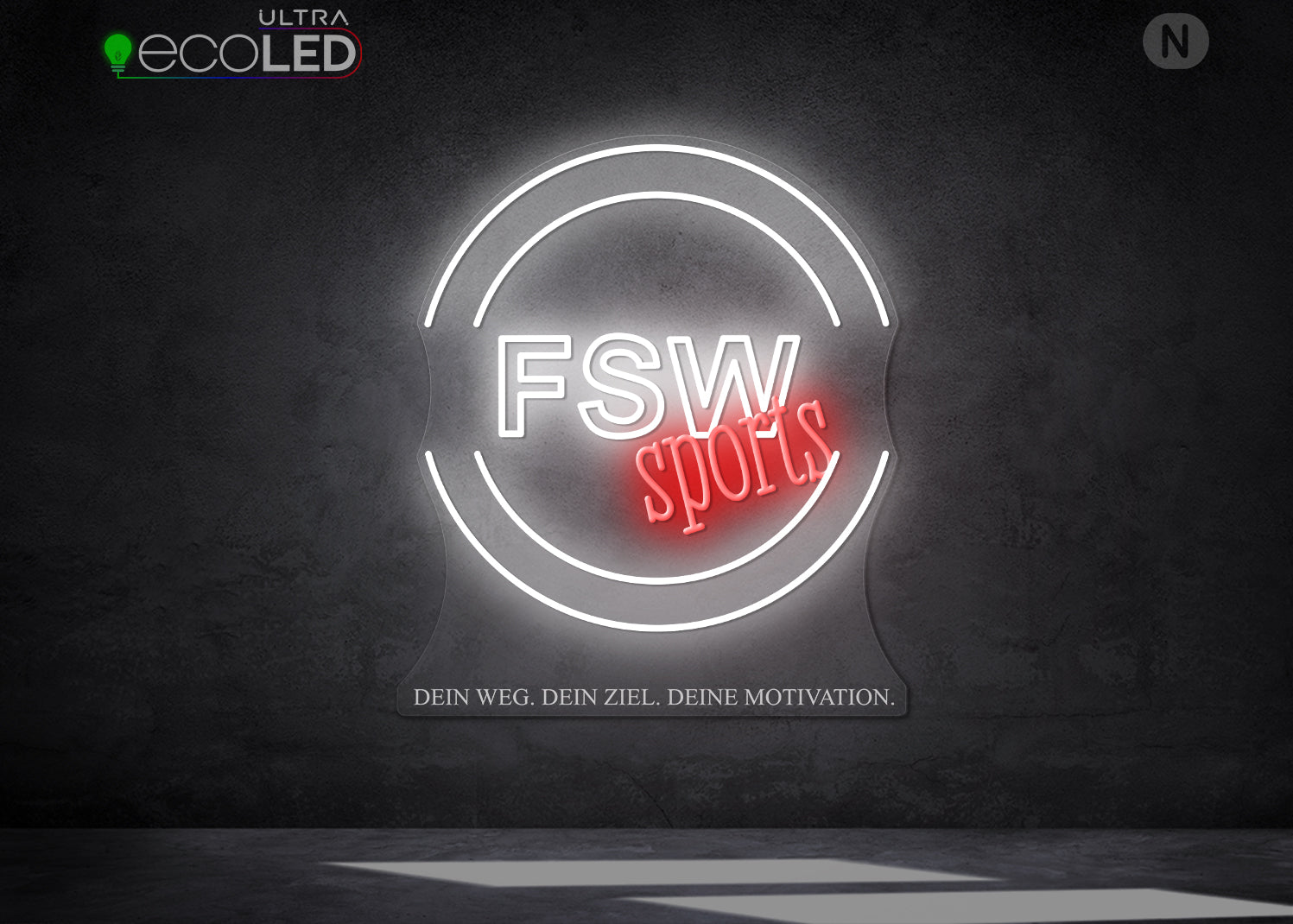 Individuelles Neonschild