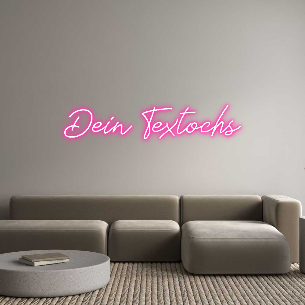 Individuelles Neon: Dein Textochs