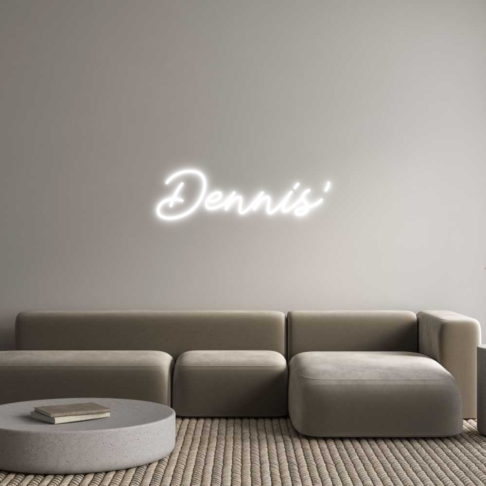 Individuelles Neon: Dennis'