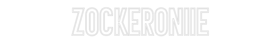 Individuelles Neon: Zockeroniie