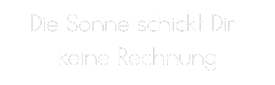 Individuelles Neon: Die Sonne sch...