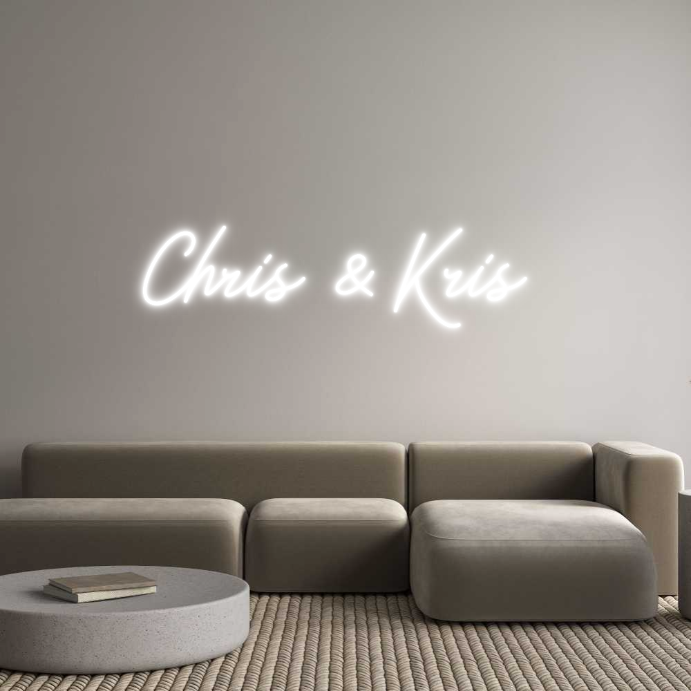 Individuelles Neon: Chris & Kris