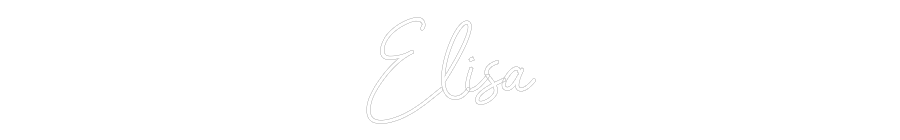 Individuelles Neon: Elisa