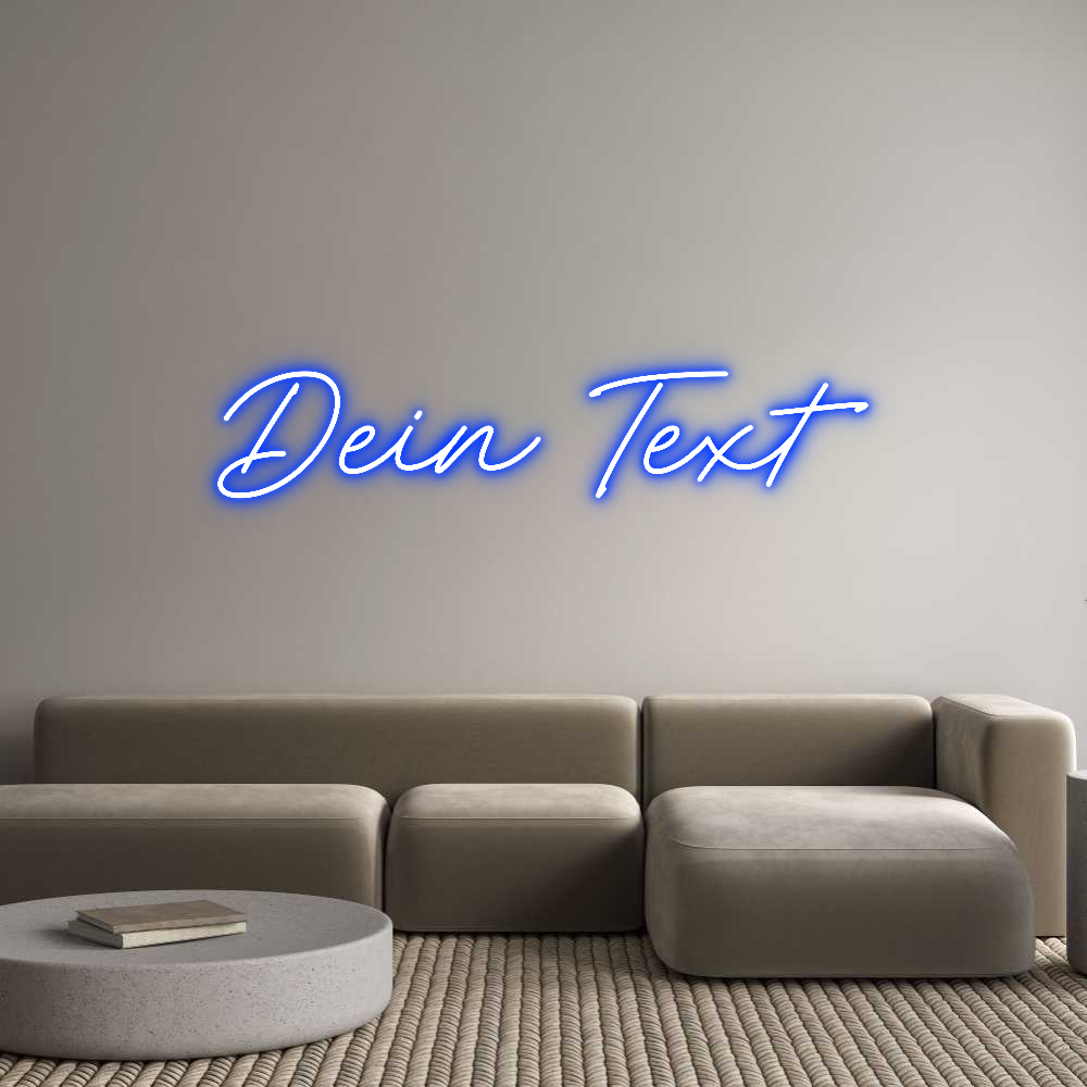 Individuelles Neon: Dein Text