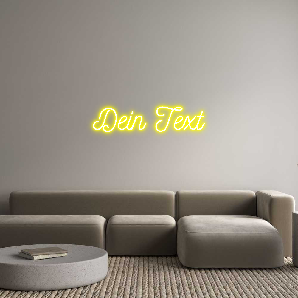 Individuelles Neon: Dein Text