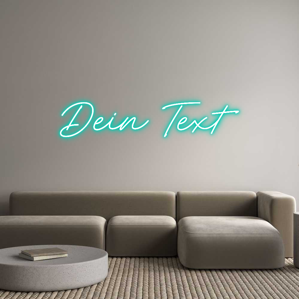 Individuelles Neon: Dein Text