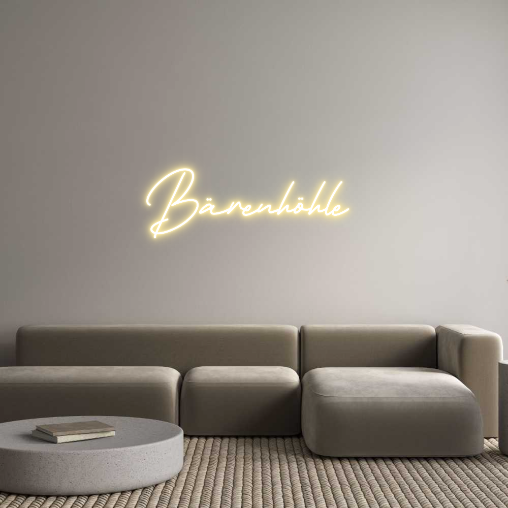 Individuelles Neon: Bärenhöhle