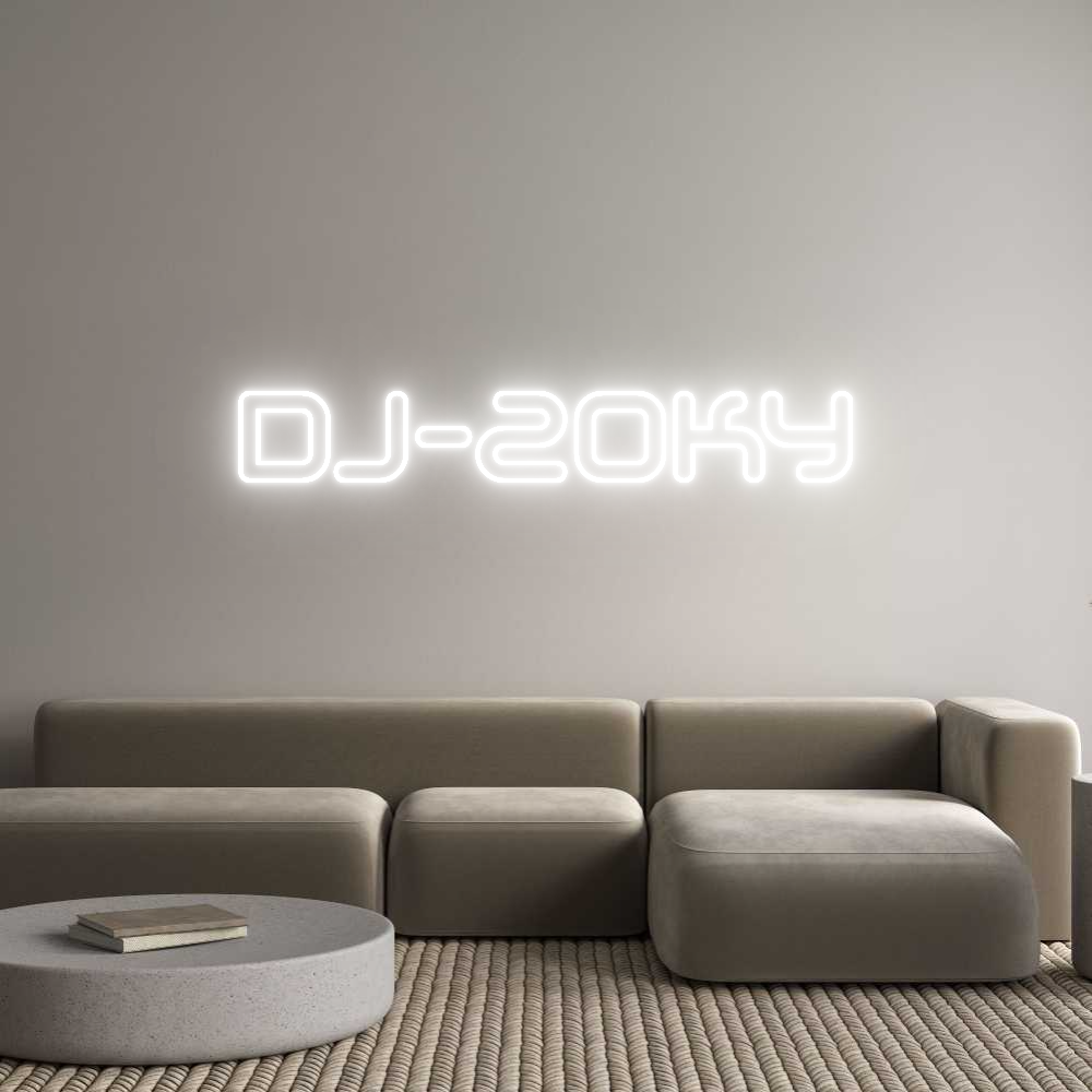 Individuelles Neon: Dj-zoky