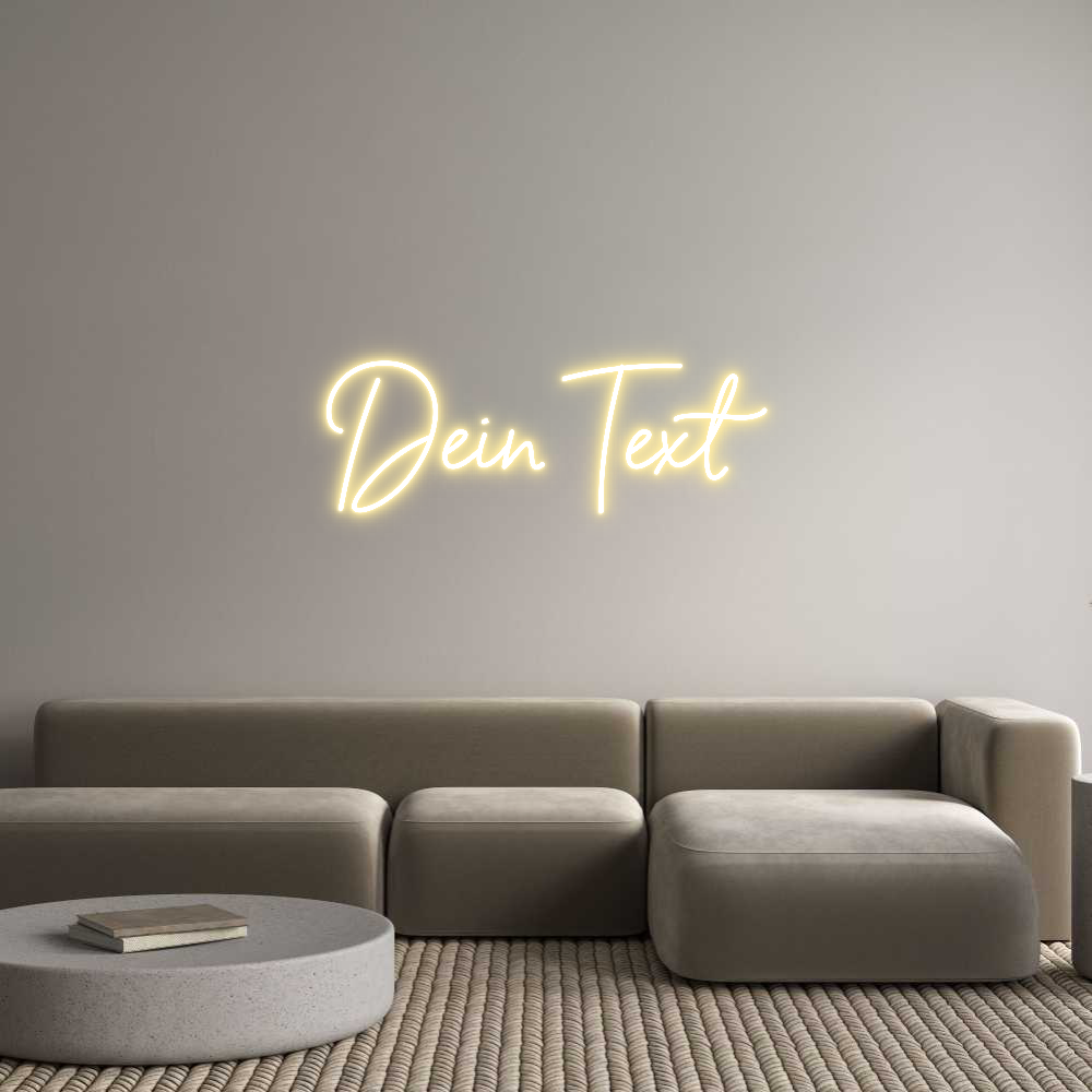 Individuelles Neon: Dein Text
