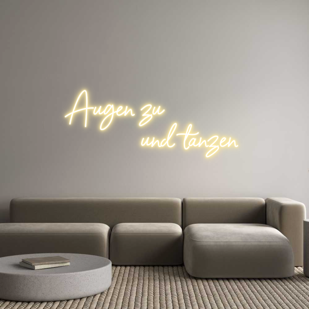 Individuelles Neon: Augen zu
...