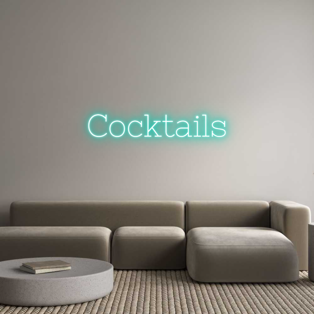 Individuelles Neon: Cocktails