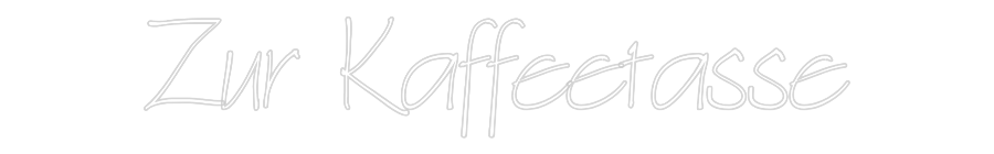 Individuelles Neon: Zur Kaffeetasse