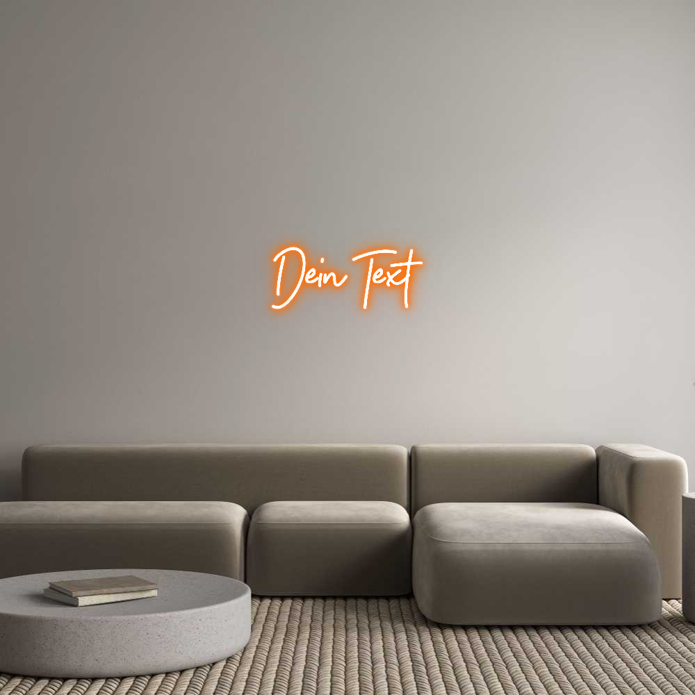 Individuelles Neon: Dein Text