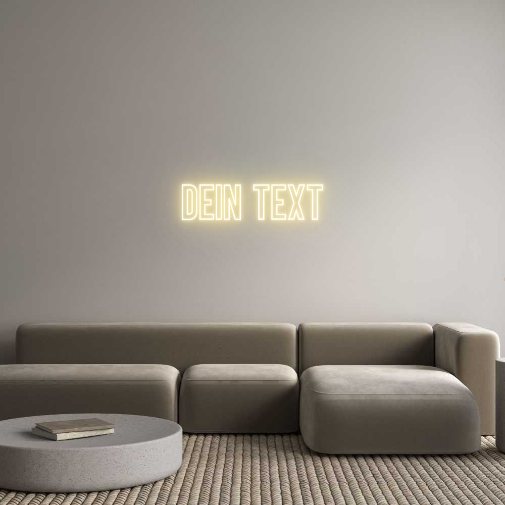 Individuelles Neon: Dein Text