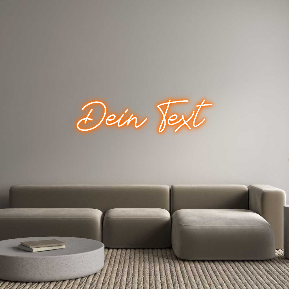 Individuelles Neon: Dein Text