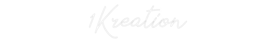 Individuelles Neon: 1Kreation