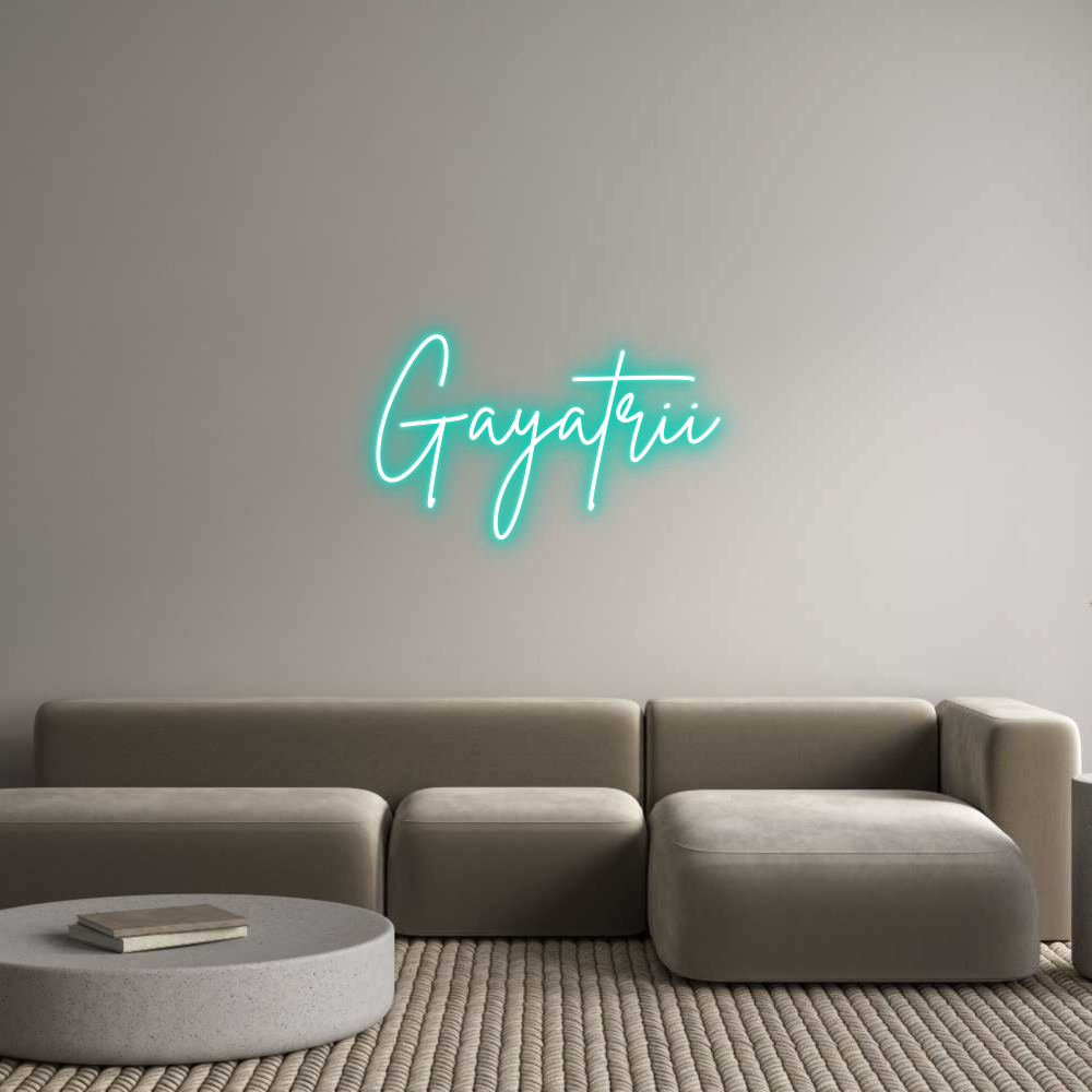 Individuelles Neon: Gayatrii