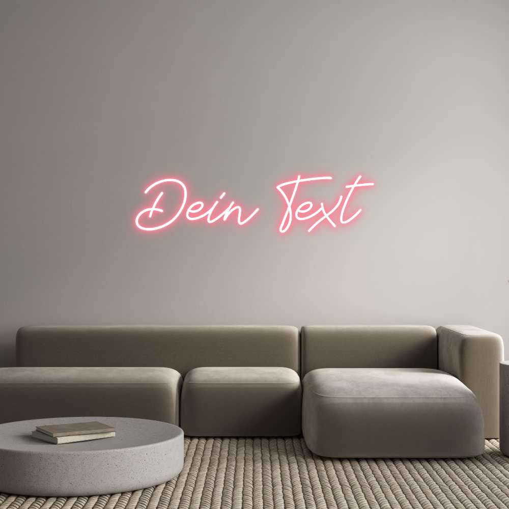Individuelles Neon: Dein Text