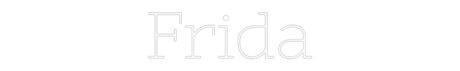 Individuelles Neon: Frida