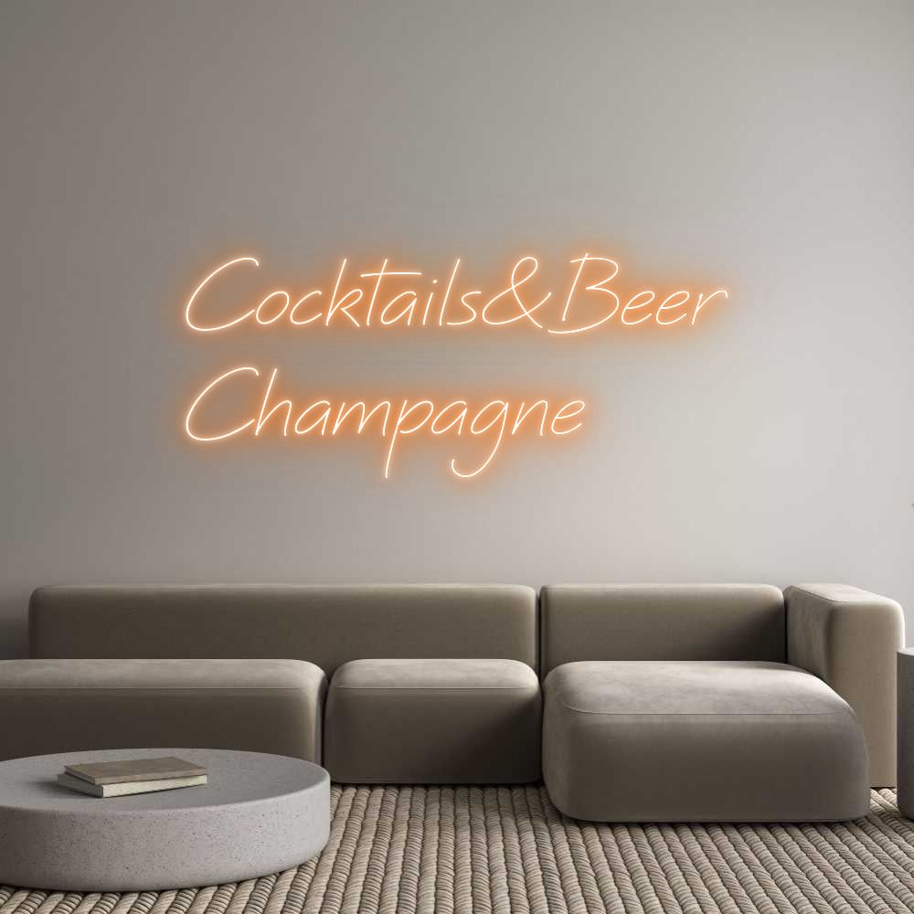 Individuelles Neon: Cocktails&Bee...