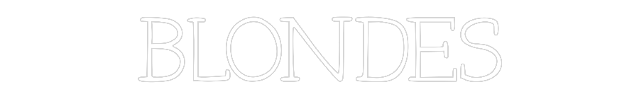 Individuelles Neon: BLONDES