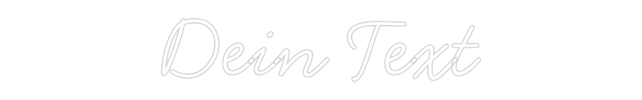Individuelles Neon: Dein Text