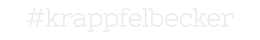 Individuelles Neon: #krappfelbecker