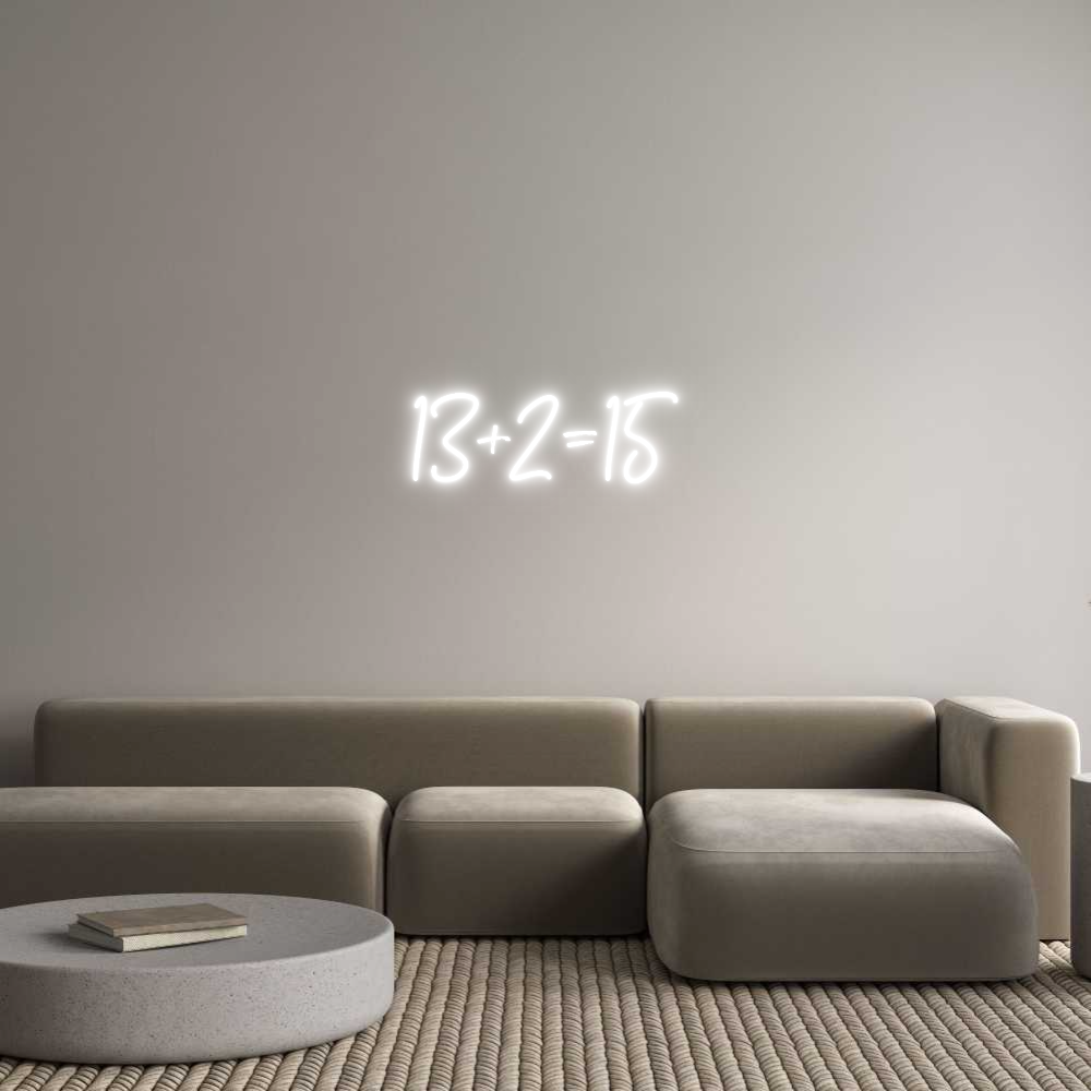 Individuelles Neon: 13+2=15