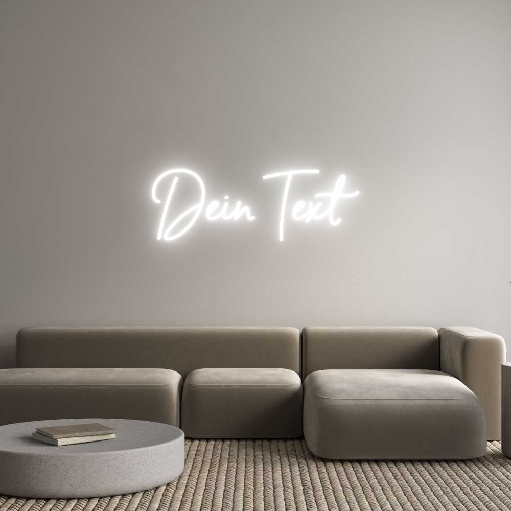 Individuelles Neon: Dein Text