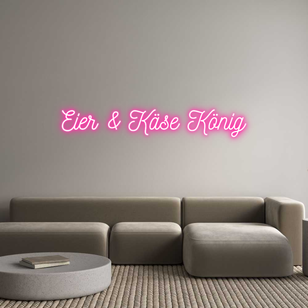 Individuelles Neon: Eier & Käse K...