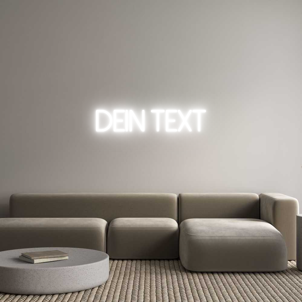 Individuelles Neon: Dein Text