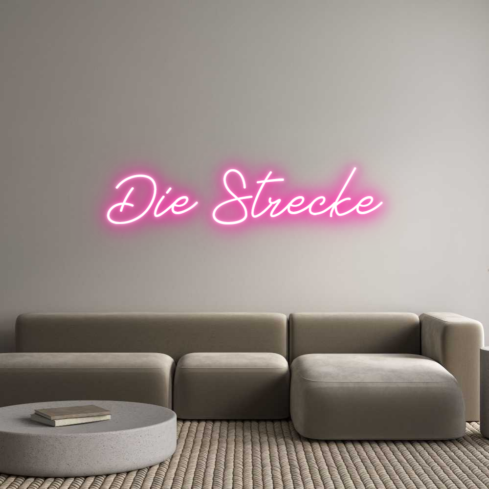 Individuelles Neon: Die Strecke