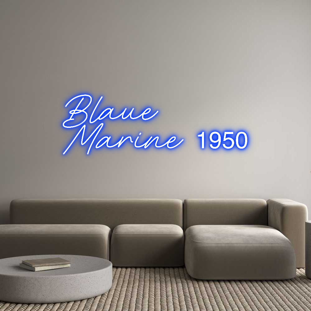 Individuelles Neon: Blaue
Marine...