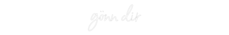 Individuelles Neon: gönn dir