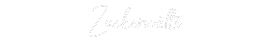 Individuelles Neon: Zuckerwatte