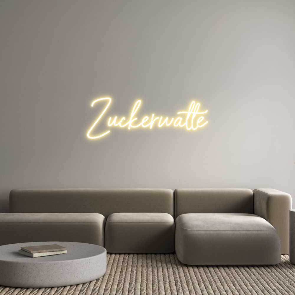 Individuelles Neon: Zuckerwatte
