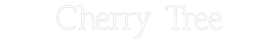 Individuelles Neon: Cherry Tree