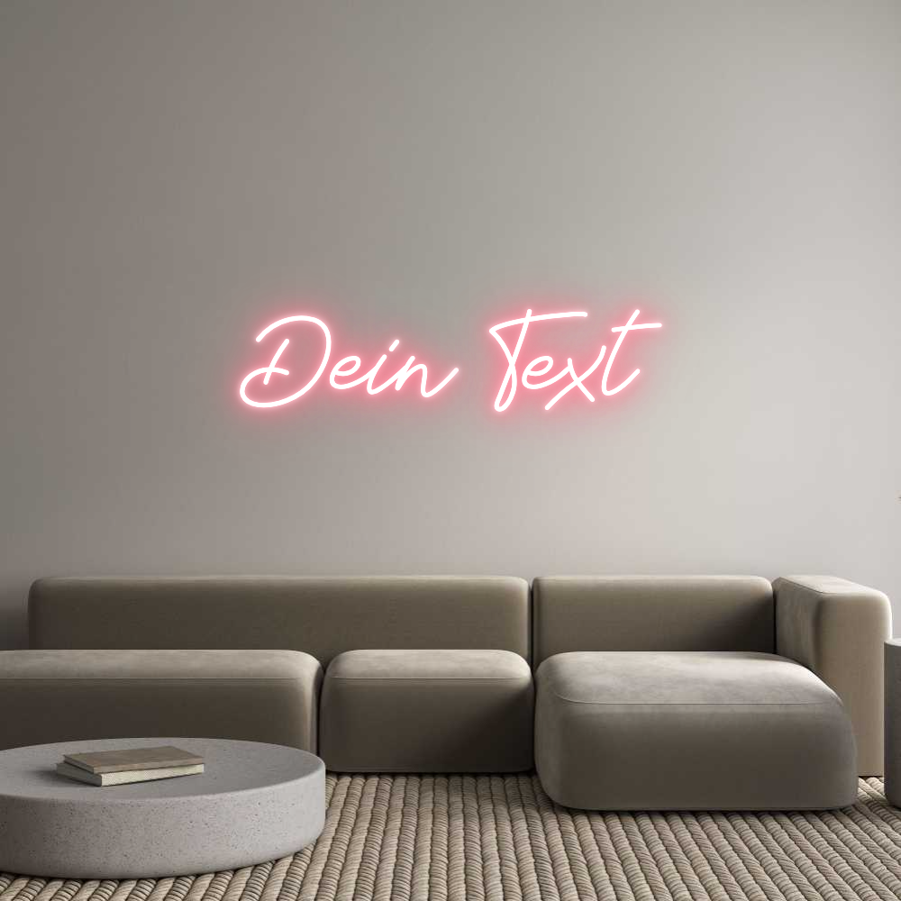 Individuelles Neon: Dein Text