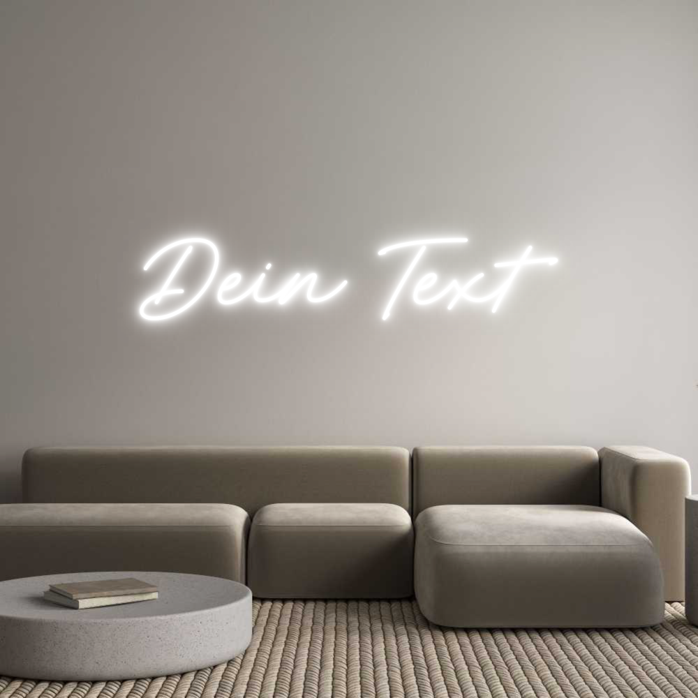 Individuelles Neon: Dein Text