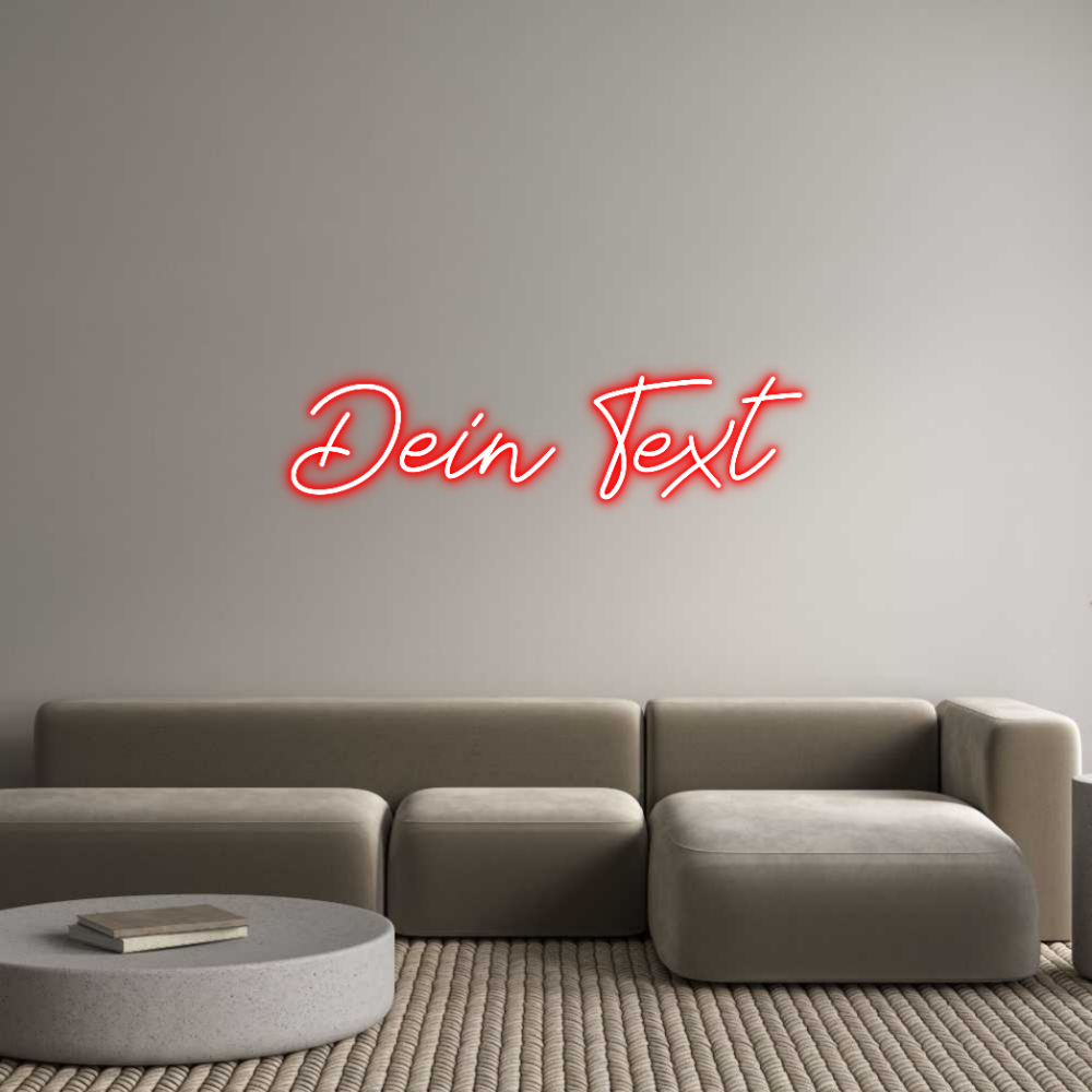Individuelles Neon: Dein Text