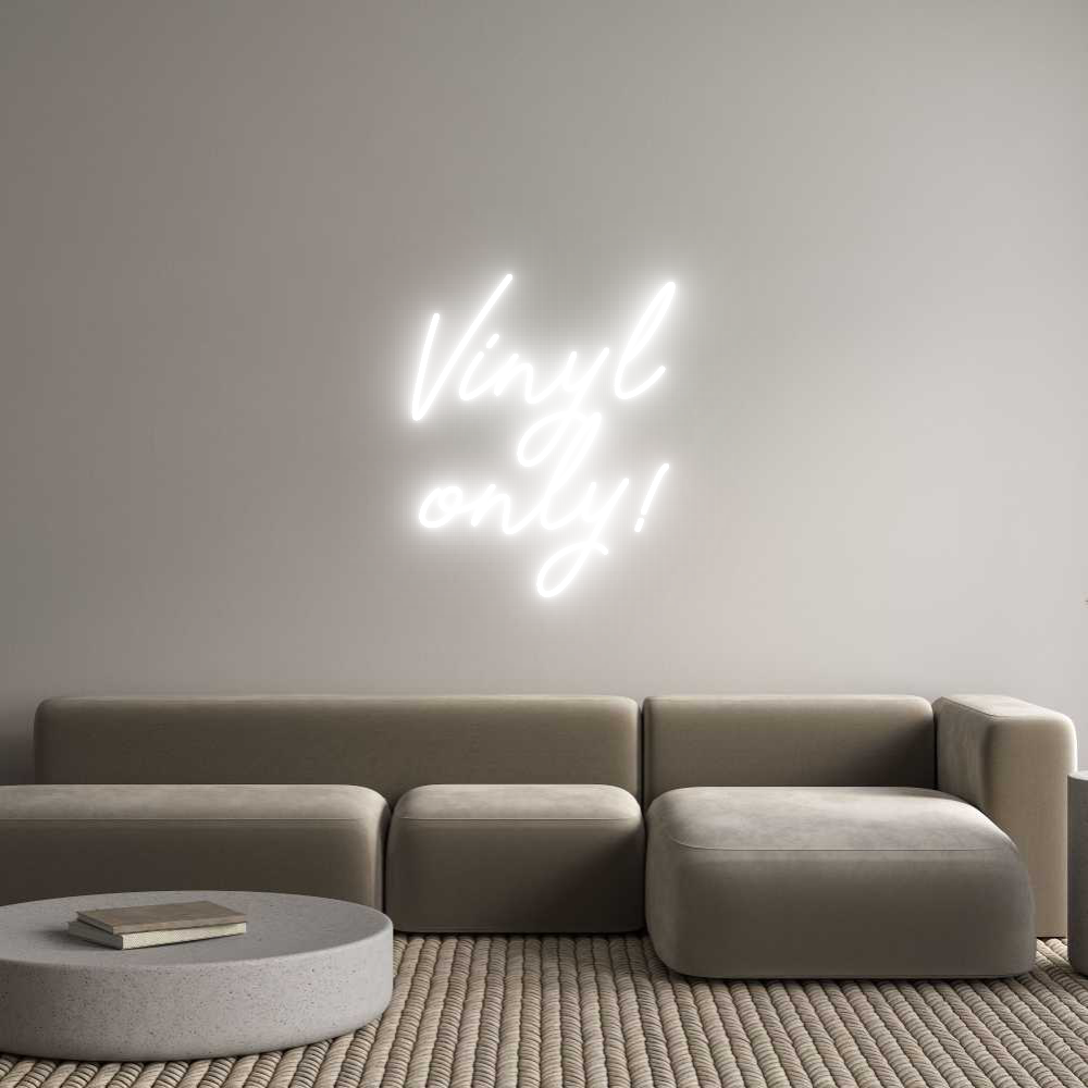 Individuelles Neon: Vinyl
only!