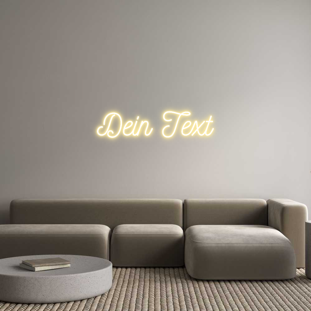 Individuelles Neon: Dein Text